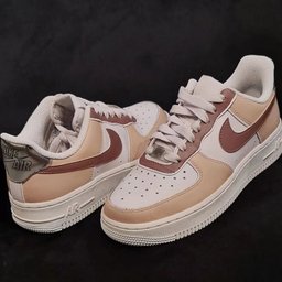 Beige and Brown Custom Air Force 1 - view 3