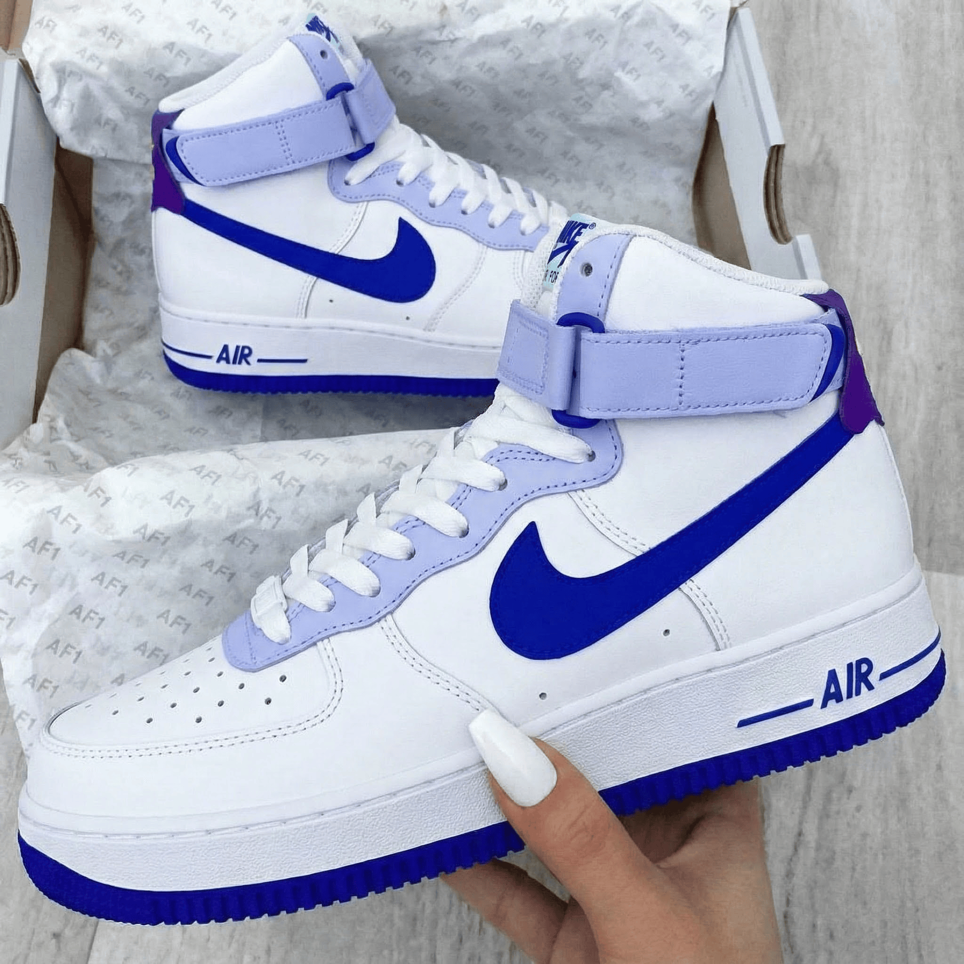 Baby Purple Blue Custom Air Force 1
