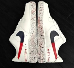 Custom - painted Red Blue Custom Air Force 1 - view 2