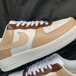 Beige Brown Dual Tone Custom Air Force 1 - view 2