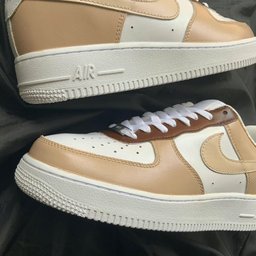 Beige Brown Dual Tone Custom Air Force 1 - view 3