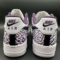 Crackle Pattern Purple Black Custom Air Force 1 - view 5