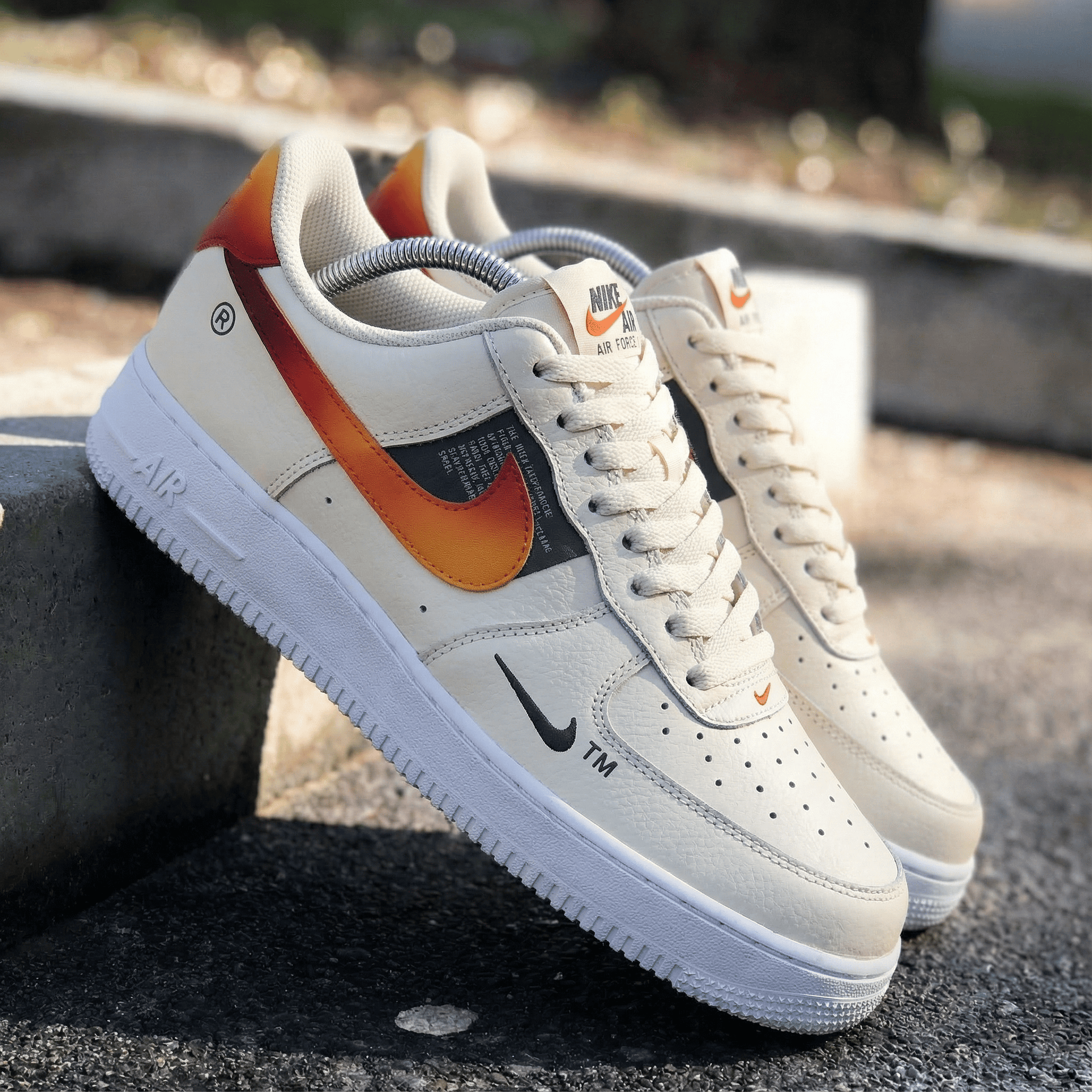 Gradient Orange Custom Air Force 1