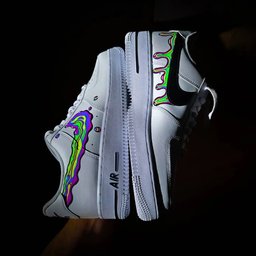 Neon Drip Custom Air Force 1 - view 2