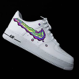 Neon Drip Custom Air Force 1 - view 4