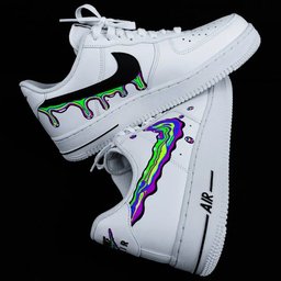 Neon Drip Custom Air Force 1 - view 3