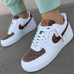 LV Pattern Brown Custom Air Force 1 - view 2