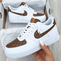 LV Pattern Brown Custom Air Force 1