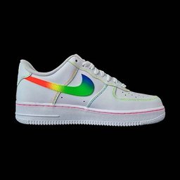 Rainbow Pink Custom Air Force 1 - view 2