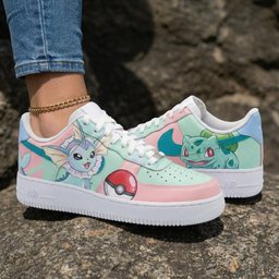 Pokemon Theme Baby Pink Mint Green Custom Air Force 1