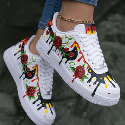 Rose Bird Drip Custom Air Force 1
