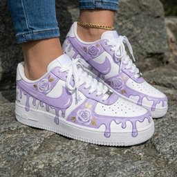 Rose Drip Purple Custom Air Force 1 - view 2