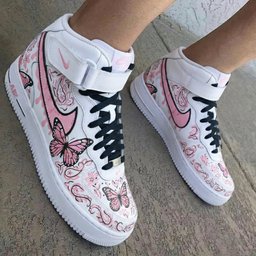 Butterflies Paisley Pink Custom Air Force 1