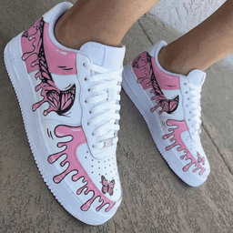 Butterflies Pink Custom Air Force 1