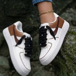 Brown and Black Laces Custom Air Force 1 - view 2