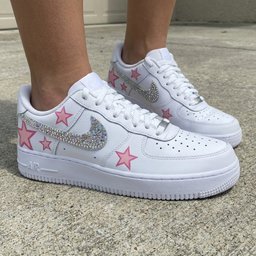 Star Rhinestone Pink Custom Air Force 1 - view 2