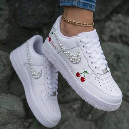 Cherry Pearl Custom Air Force 1 - view 2
