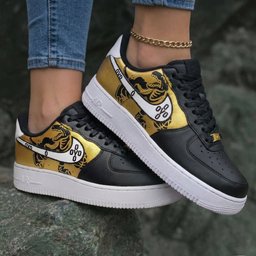 Tiger Pattern Gold Black Custom Air Force 1 - view 2