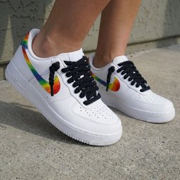Rainbow Black Custom Air Force 1