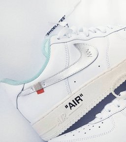 Slivery Swoosh Black Font Custom Air Force 1 - view 2