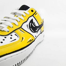 Yellow Black  Custom Air Force 1 - view 2