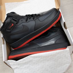 Black Red Two-color Custom Air Force 1