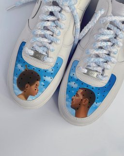 Cloud Blue Sky Cartoon Role t Custom Air Force 1 - view 2