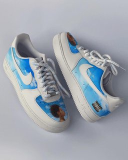 Cloud Blue Sky Cartoon Role t Custom Air Force 1 - view 4
