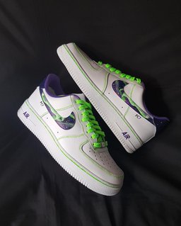 Purple Green White Custom Air Force 1 - view 3