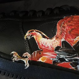 Fire Phoenix Battleship Black Orange Custom Air Force 1 - view 2