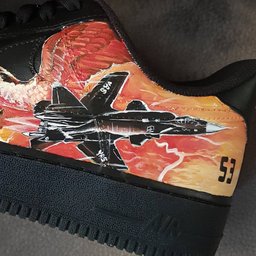 Fire Phoenix Battleship Black Orange Custom Air Force 1 - view 3