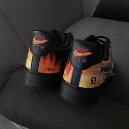 Fire Phoenix Battleship Black Orange Custom Air Force 1 - view 5