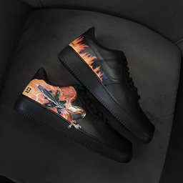 Fire Phoenix Battleship Black Orange Custom Air Force 1 - view 7
