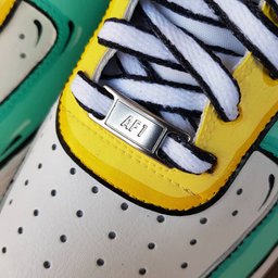Orange Blue Yellow Whit Custom Air Force 1 - view 3