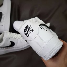 Dripping Swoosh Black Custom Air Force 1 - view 3