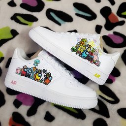 Cartoon Star Sponge Octopus Custom Air Force 1 - view 3