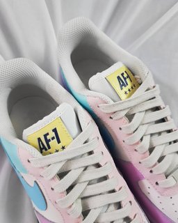 Blue Purple Pink Gold Custom Air Force 1 - view 5