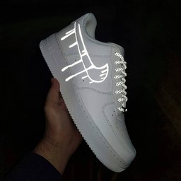 Dripping Swoosh Shine Custom Air Force 1 - view 3