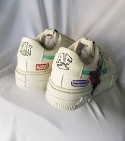 Super Hero Red Blue Brown Custom Air Force 1 - view 6