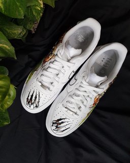 Tiger Grass Clawn Green Black Brown Custom Air Force 1 - view 5