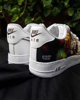 Tiger Grass Clawn Green Black Brown Custom Air Force 1 - view 6