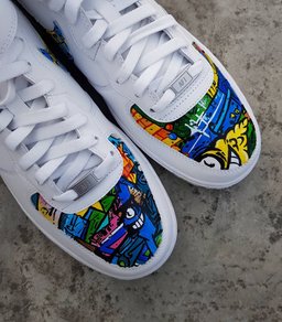 Graffiti Splicing Dripping Swoosh Custom Air Force 1 - view 3