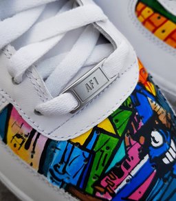 Graffiti Splicing Dripping Swoosh Custom Air Force 1 - view 4