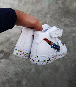 Graffiti Splicing Dripping Swoosh Custom Air Force 1 - view 6