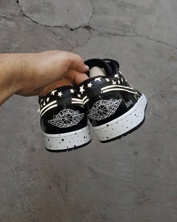 Star White Black Custom Air Force 1 - view 5