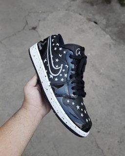 Star White Black Custom Air Force 1 - view 6