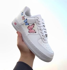 Butterfly Blue Pink Custom Air Force 1 - view 4