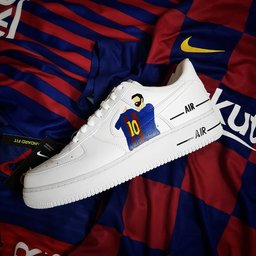 Cartoon Role  Red  Blue Stripe Swoosh Custom Air Force 1 - view 2