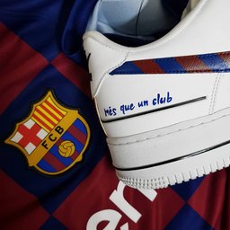 Cartoon Role  Red  Blue Stripe Swoosh Custom Air Force 1 - view 3