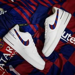 Cartoon Role  Red  Blue Stripe Swoosh Custom Air Force 1 - view 5